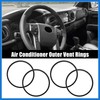 VekAuto 4 Pcs Air Conditioning Outer Vent Rings AC Decoration