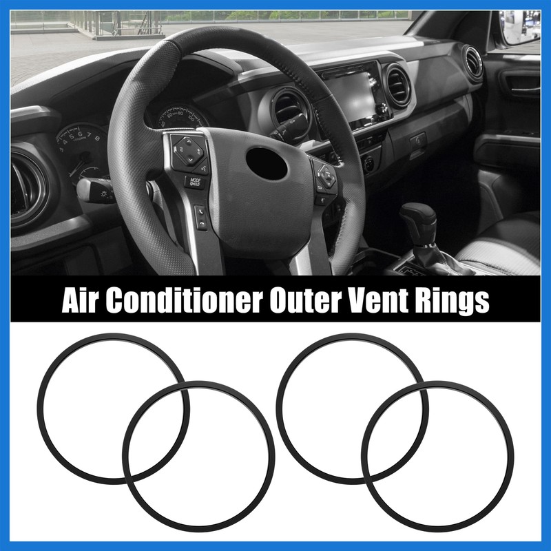 VekAuto 4 Pcs Air Conditioning Outer Vent Rings AC Decoration
