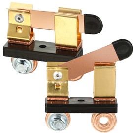 2 Pack Side Post Battery Disconnect Switch 12v / 24v 250/750 Amps Top Knife Blade Master Switch Battery Cut Off for Marine Car Boat Rv Truck(Side Post Negative)