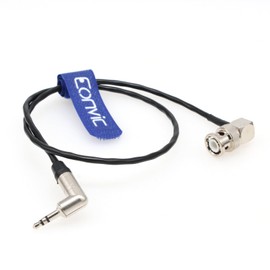 EONVIC 991997 Tentacle Sync 3.5mm TRS to BNC Timecode Cable for Canon EOS C300/500 Sony F55/Amira/Zoom F8 Camera - Black