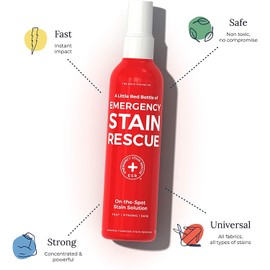 Emergency Stain Rescue Stain Remover – All Purpose Direct Spray For Carpet, Upholstery, Clothes, Add to Laundry. Works on Fresh or Set-in Organic and Inorganic Stains (120ml, 4 oz Spray Bottle)
