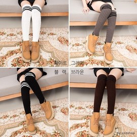 3-Line Leg, Arm, Hand Warmers 3-Line Leg Warmer - Black 2ea