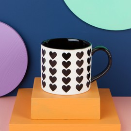 Now Designs Jubilee Heart Stoneware Mug In A Box, 14 oz