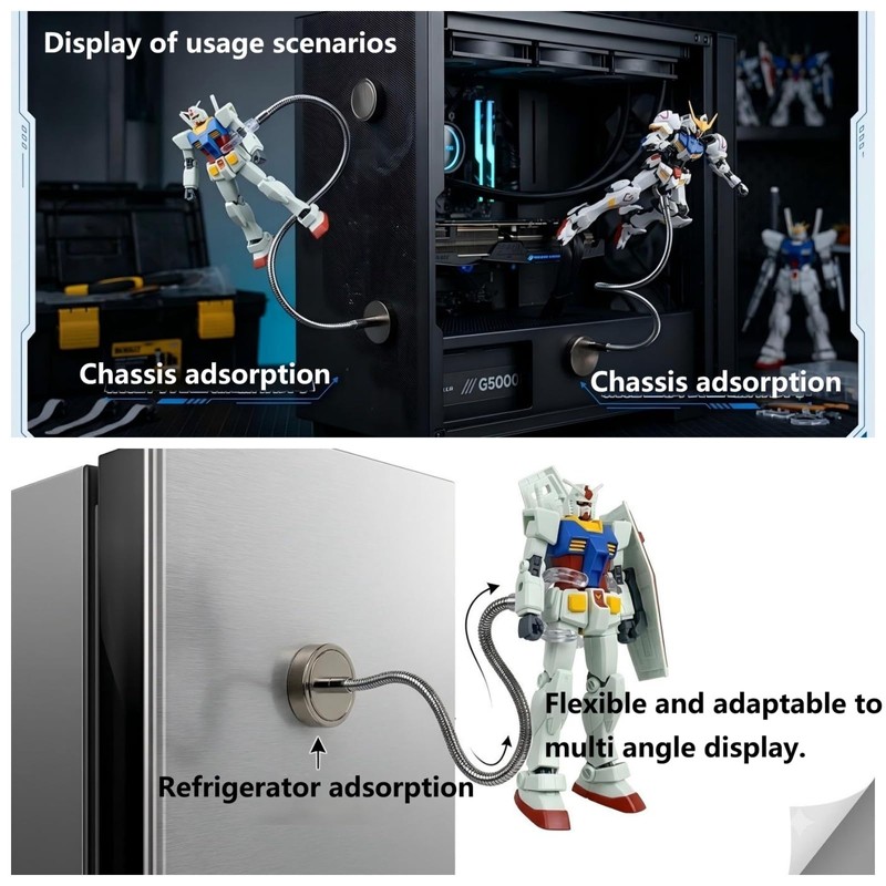 Yaroocvn Adjustable Flexible Action Figure Stand, Suspension Display Holder with
