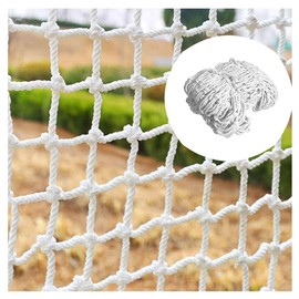 Protective Net Safety Net Nylon Cargo Rope Net White Child Safety Net Decor Net Protection Fence Climbing Braided Rope Truck Cargo Trailer Netting Net Mesh Nets for Rail Balcony Railing T