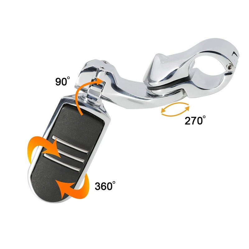 TCMT 32mm 1 1/4" Highway Engine Guard Bar Highway Footpegs