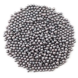 Gragea Perlada Plata/Plateada Comestible Azúcar Decorativa 3mm 125g (Sprinkles)