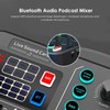 Live Sound Card, Bluetooth Professional Mini Audio Mixer Board with