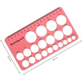 1juego Regla para Medir Pezones de Silicona Flexible para Mamás Herramienta Precisa para Tallas de Bridas Ligera y Portátil para Lactancia Segura y Cómoda