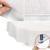 Premium Oilcloth Tablecloth Vinyl Oilcloth Washable Round 150 cm White