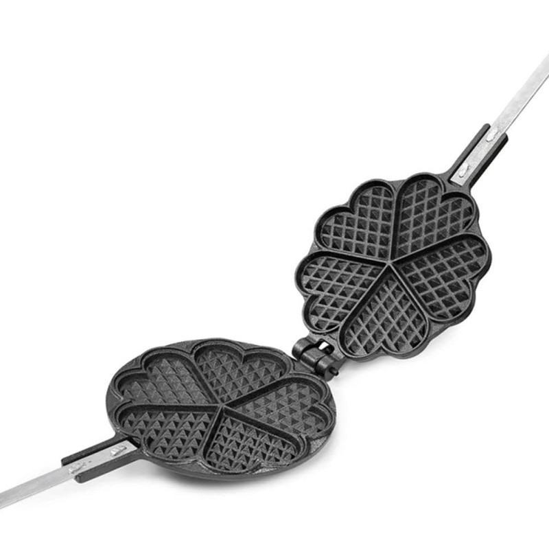 Origin Outdoors Waffle Iron 562178 Waffle Iron Black/Silver/Brown 19 cm