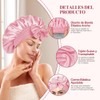 AVENIX Gorro para Dormir de Satin, Set 4 Piezas, Ajustable