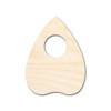 Unfinished Wood Planchette Shape Craft up to 46" 4" /