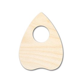 Unfinished Wood Planchette Shape Craft up to 46" 4" / 1/4"