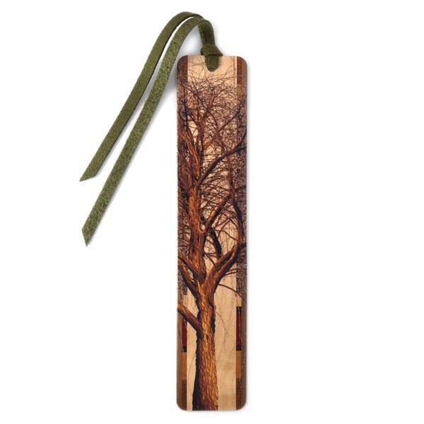 Winter Willow Tree Wooden Bookmark - Also Available with Personalization