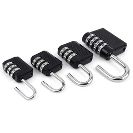 3-Digit and 4-Digit Dial Combination Padlock 4-Digit 2ea