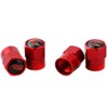 XDG 4Pcs Car Tire Covers Rustproof Metal Chrome Valve Stem