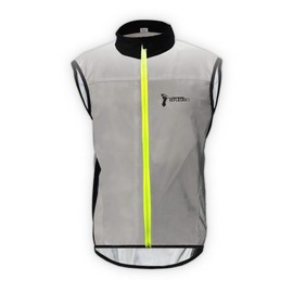 ReflecToes Reflective Vest | Reflective Safety Vest, Reflective Gilet, for Cycling and Running – High Visibilty Vest for Men and Women- 3 Rear Pockets – Lightweight Design (Large)