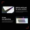 Rampage K60 Mechanical Gaming Keyboard – 62 Keys, Compact 60%