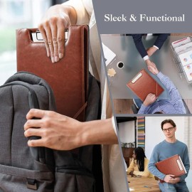 ProCase Clipboard Folder Portfolio, Leather Business Padfolio  12.6 x 9.84 x 0.5