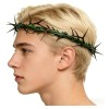 Corona de Espinas Plástico Verde Para Decoración y Semana Santa