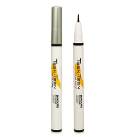 [ELA] 36 hours Non - Transfer Black Liquid Eyeliner Pen | Quick dry | Fine tip | Sweat proof | Smudge proof | Highly pigmented | Easy to use | Every-day and Party