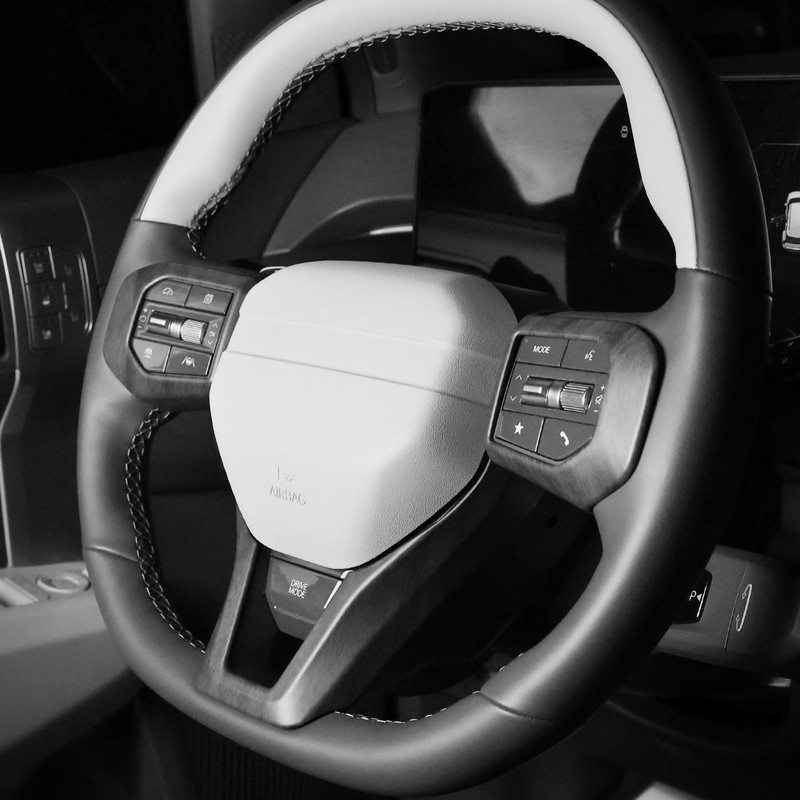 JUIVEEL ABS Car Steering Wheel Frame Cover Steering Wheel Button