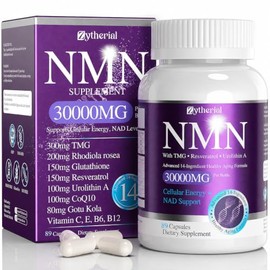 Suplemento NMN de 1000 mg por porción, 14 en 1 con TMG, urolitina A, resveratrol, glutatión, CoQ10 para hombres y mujeres, alternativa NMNH y precurso
