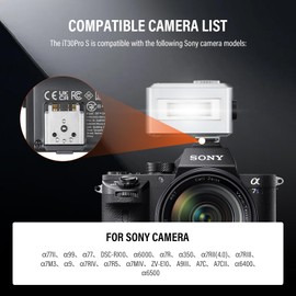 GODOX iT30Pro-N Flash Camera Flash, TTL Auto-Exposure 2.4GHz System 1/8000s High-Speed Sync Small Flash with Full Colour Touch Screen, Silver