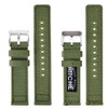 22mm Canvas Quick Release Watch Band Army Green Replacement Watch