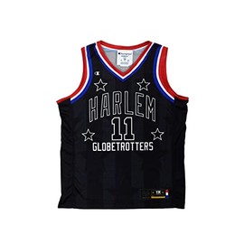 Harlem Globetrotters Cheese #11 Black Replica Jersey by Champion X-Large