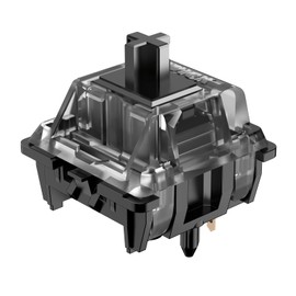 JWICK Ultimate Black Linear Switches, JWK Linear Switch 58.5g 5 Pins RGB Switches Mechanical Keyboard Switches (Ultimate Black Switch 58.5g 90pcs)