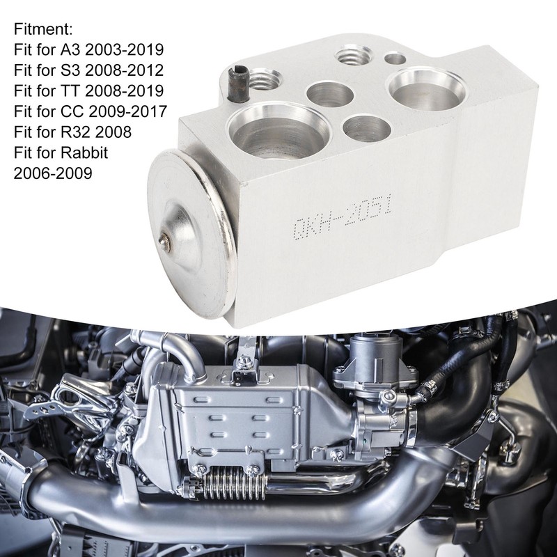 Car Air Conditioning Expansion Valve Aluminum Automotive Replacement Part 1K0820679