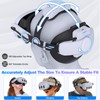 15000mAh Battery Head Strap for Meta Quest 3/3S/2, Adjustable Elite