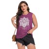Plus Size Tops for Women Sleeveless Summer Tank Top Loose