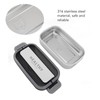 Bento Lunch Box 316 Stainless Steel 700ml Capacity Leakproof Microwave