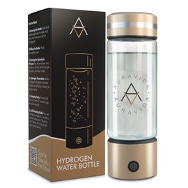 AuraVida Hydrogen Water Bottle - Hydrogen Water Portable 330ml Hydrogen Water Bottle Generator, SPE/PEM Hydro Water Bottle, Self-Cleaning, Hydrogen Water Bottle UK -3-Minute Hydrogen Water