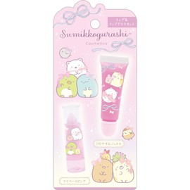 San-X FE38301 Sumikko Gurashi Lip Gloss Set, Peace Jewel & My Pace Pink