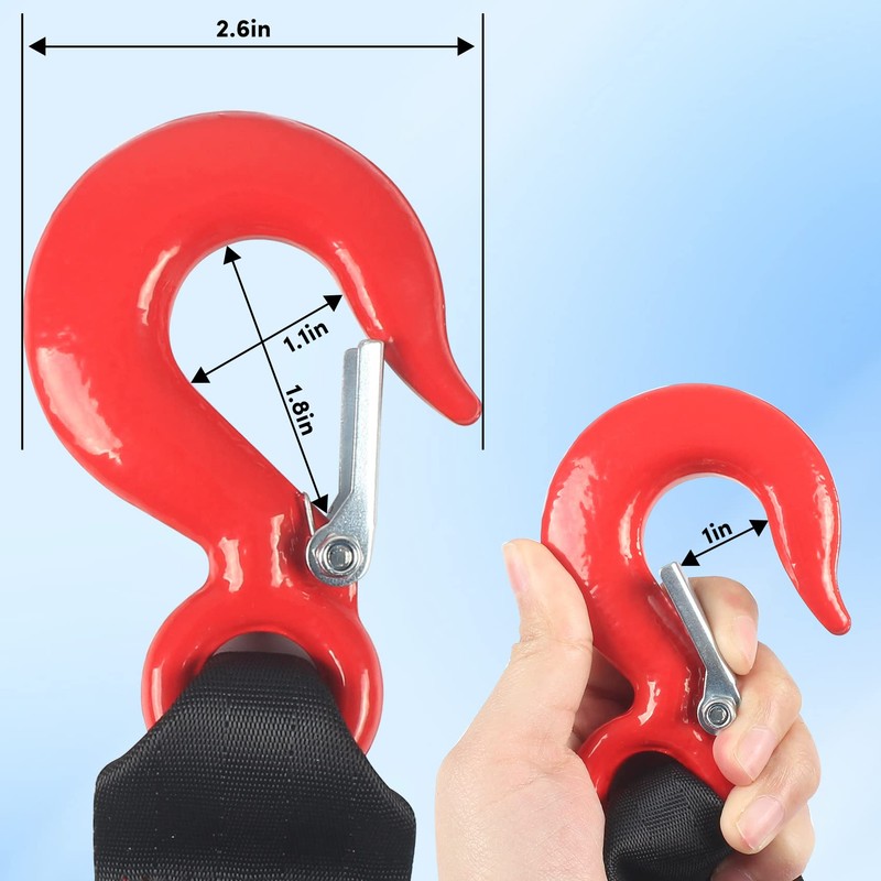 Boat Winch Strap with Hook,Boat Trailer Winch Strap 2 inch