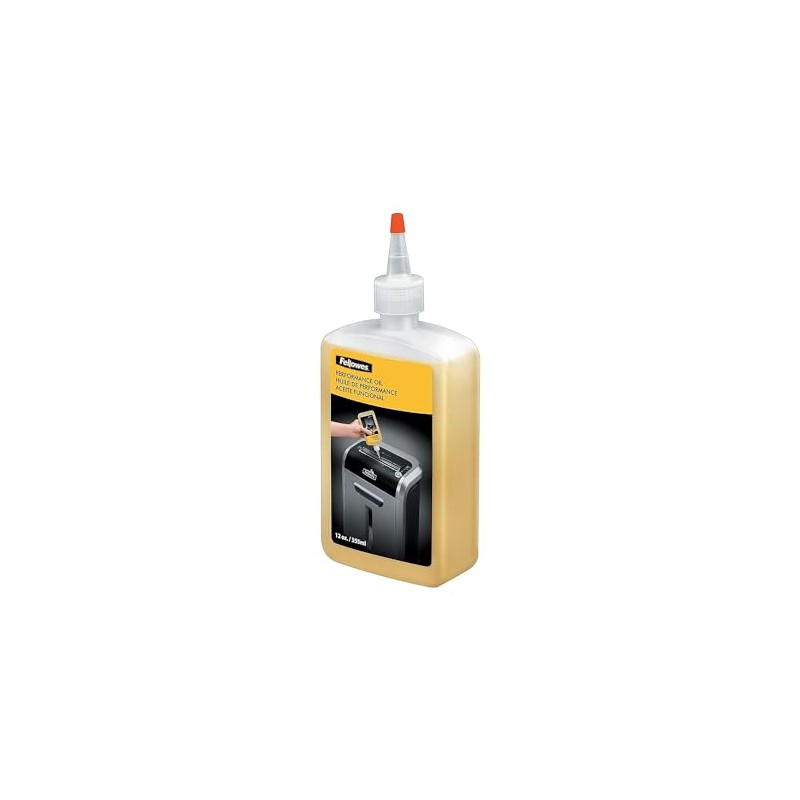 Fellowes Powershred Performance Shredder Oil, 12 oz. Extended Nozzle Bottle
