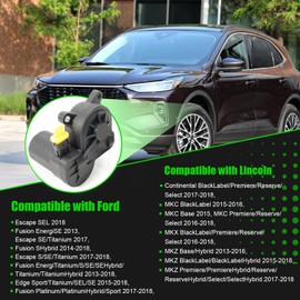 LEAPTREND Left & Right Parking Brake Actuator Motor with Sealing Rings Compatible with Ford Edge Fusion Escape Lincoln MKC MKX MKZ 2013-2018, Replace DG9Z2B712A, DG9Z2B713A