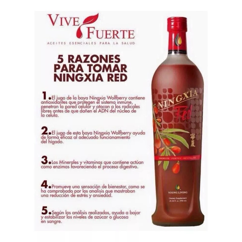 Young Living Ningxia Red + Aceite Esencial De Limón 5