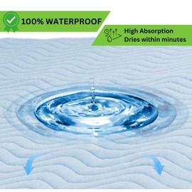 Skyis Waterproof Bed pad Washable Blanket Incontinence Bed pad 2pcs Pack 34 x 36 Layer Cloth Toilet Training Upgrade Cooling Kids Adult Dogs bedwetting Heavy absorbancy Absorption Power Dog Pee Pads