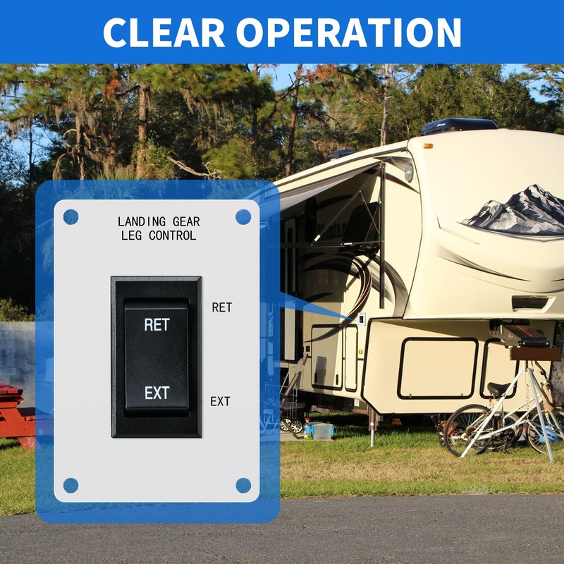 Landing Gear Replacement Switch, Briidea Landing Gear Switch with Black