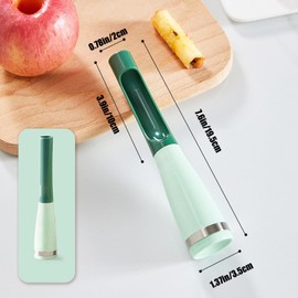 zakora Fruit Corer Fruit Apple or Pear Core Remover Tool for Kitchen Apple Corer Remover for Apple, Pear, Bell Pepper（Green）