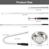 Telescoping Magnetic Pickup Tool, 4 Pieces Extendable Magnetic Pick Up