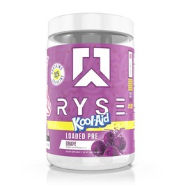 RYSE Loaded Pre Workout Powder - Daily Pre-Workout for Men & Women with over 300mg Caffeine, Beta Alanine, and Citrulline - 30 Servings:_Kool-Aid™ Grape