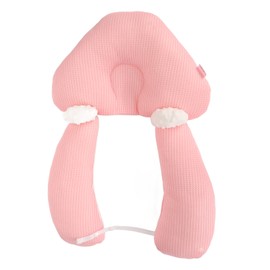 Baby Head Shaped Pillow Soft Nursing Support Adjustable Baby Positioning Head Pillow Pink