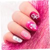 Healeved Nail Charms for Manicure Heart-Shaped Decorations for Elegant Nails