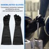 Tagtight Rubber Sandblasting Gloves, Sand Blasting Gloves for Sandblasting Cabin,